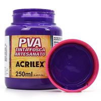 Tinta PVA Fosca para Artesanato 250ml - Acrilex 516 - violeta