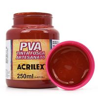 Tinta PVA Fosca para Artesanato 250ml - Acrilex 506 - cerâmica