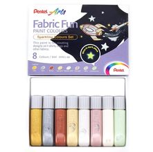 Tinta para Tecido Metálica Fabric Fun Pentel - 8 Cores