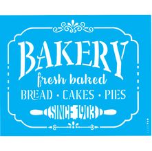 Stencil Opa 20 x 25 cm - Bakery Fresh Baked - 3177