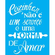 Stencil Opa 20 x 25 cm - Cozinhar - 2184