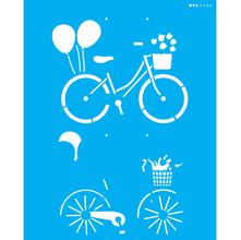 Stencil Opa 20 x 25 cm - Bicicleta Vintage - 3166