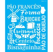 Stencil Opa 20 x 25 cm - Estamparia Pães - 3169