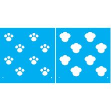 Stencil Opa Duplo 14 X 14 cm - Patinhas - 1898