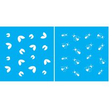 Stencil Opa Duplo 14 X 14 cm - Micro Joaninhas - 1174