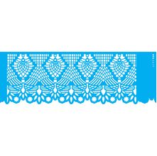 Stencil Opa 10 x 30 cm - Negativo Renda - 2619