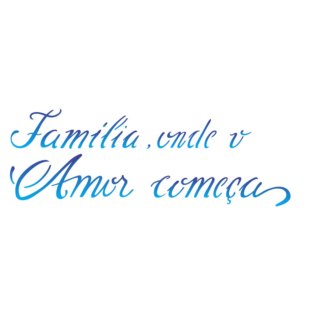 Stencil Opa 10 x 30 cm - Família - 2226 - Bazar Horizonte