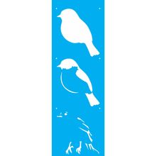 Stencil Opa 10 x 30 cm - Pássaro IV - 2160