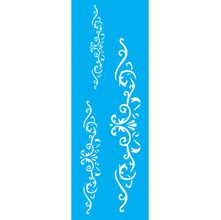 Stencil Opa 10 x 30 cm - Arabesco 3 Folhas - 1459