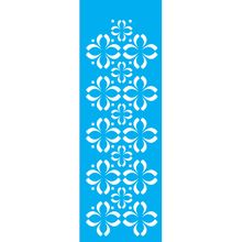 Stencil Opa 10 x 30 cm - Flores 4 Pontas - 965