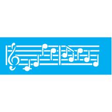 Stencil Opa 10 x 30 cm - Notas Musicais II - 704