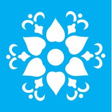 Stencil Opa 10 X 10 cm - Mandala Flor - 1310
