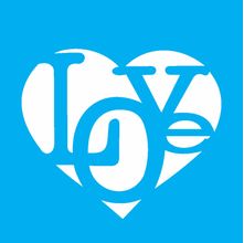 Stencil Opa 10 X 10 cm - Love - 1309