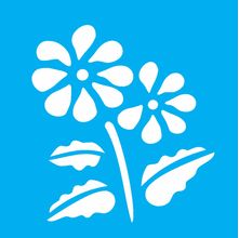 Stencil Opa 10 X 10 cm - Flores II - 778