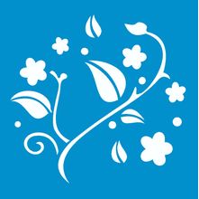 Stencil Opa 10 X 10 cm - Folhas - 365