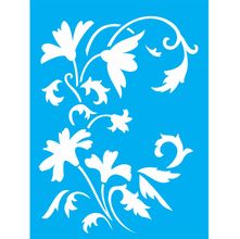 Stencil Opa 15 X 20 cm - Flor Arabesco - 1880