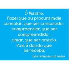 Stencil Opa 15 X 20 cm - Religião Oração São Francisco - 2176