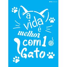 Stencil Opa 15 X 20 cm - Pet A Vida é Melhor - 3026