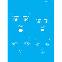 Stencil Opa 15 X 20 cm - Rosto boneca I - 2500