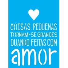 Stencil Opa 15 X 20 cm - Com Amor - 1754