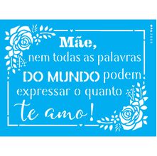 Stencil Opa 15 X 20 cm - Mãe - 2888