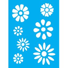 Stencil Opa 15 X 20 cm - Flores Diversas - 298