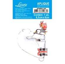 Aplique de MDF e Papel Natal - Urso Polar e Pinguim - APMN8-168