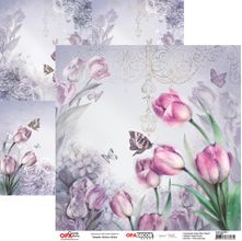 Papel para Scrapbook Mayumi Takushi OPA - Flor Tulipas 1 - 2655