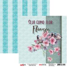 Papel para Scrapbook OPACARD 15 x 15 cm - Flores 1 - 2754