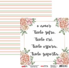 Papel para Scrapbook OPACARD 15 x 15 cm - Flores 4 - 2779