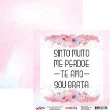 Papel para Scrapbook OPACARD 15 x 15 cm - Frase 5 - 2783