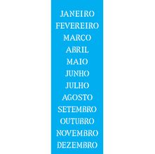 Stencil Opa 10 x 30 cm - Meses - 1470