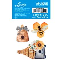 Aplique de MDF e Papel - Coleção Doces Momentos - APM6-008