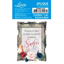 Aplique de MDF e Papel - Memórias Vintage : Nada é Tão Nosso Quanto Nossos Sonhos - APM8-1370