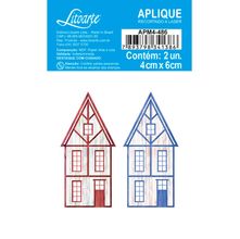 Aplique de MDF e Papel - Farm : Casinhas - APM4-486