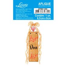 Aplique de MDF e Papel - Lar Doce Lar - APM8-1366