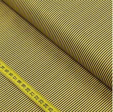 Tecido Estampado para Patchwork - Abelhitas : Listrado Amarelo e Preto (0,50x1,40)