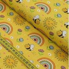 Tecido Estampado para Patchwork - Abelhitas : Dias de Sol (0,50x1,40)