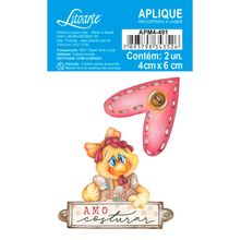 Aplique de MDF e Papel - Costura Vintage : Amo Costurar - APM4-491