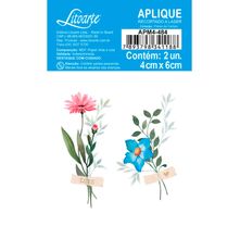 Aplique de MDF e Papel - Coleção Flores do Campo - APM4-484