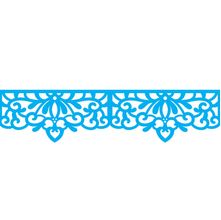 Stencil Opa 6 X 30 cm - Renda Arabesco Flor - 2410