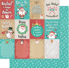 Papel para Scrapbook Aline Moroz - Tags de Natal - SDN-097