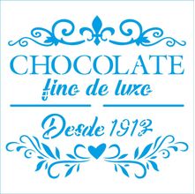 Stencil Litoarte Rose Ferreira 14 x 14 cm - STA-154 Chocolate Fino de Luxo