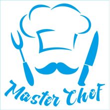 Stencil Litoarte Rose Ferreira 20 X 20 cm - Kit Cozinha : Master Chef - STXX-248
