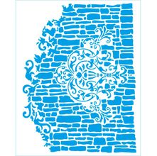 Stencil Litoarte Tays Rocha 20 x 25 cm - STR-254 Arabesco