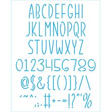 Stencil Litoarte Tays Rocha 20 x 25 cm - STR-261 Doces Momentos : Alfabeto