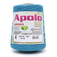 Barbante Apolo Eco nº04 600g 2194 turquesa