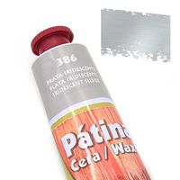 Tinta Pátina Cera Wax Acrilex 37ml 386 - prata iridescente