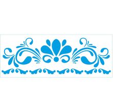 Stencil Litoarte 6,5 x 17 cm - STP-163 Arabesco