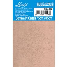 Aplique Cardboard Litoarte - Coração Arabesco - CBL-002